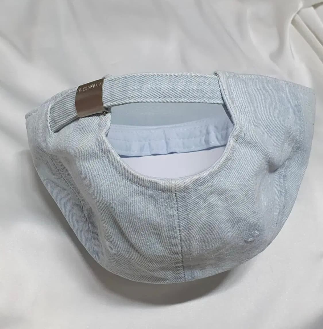 연청 라이트데님 CK 캘빈클라인 레터링 데님 볼캡 모자 상품이미지5