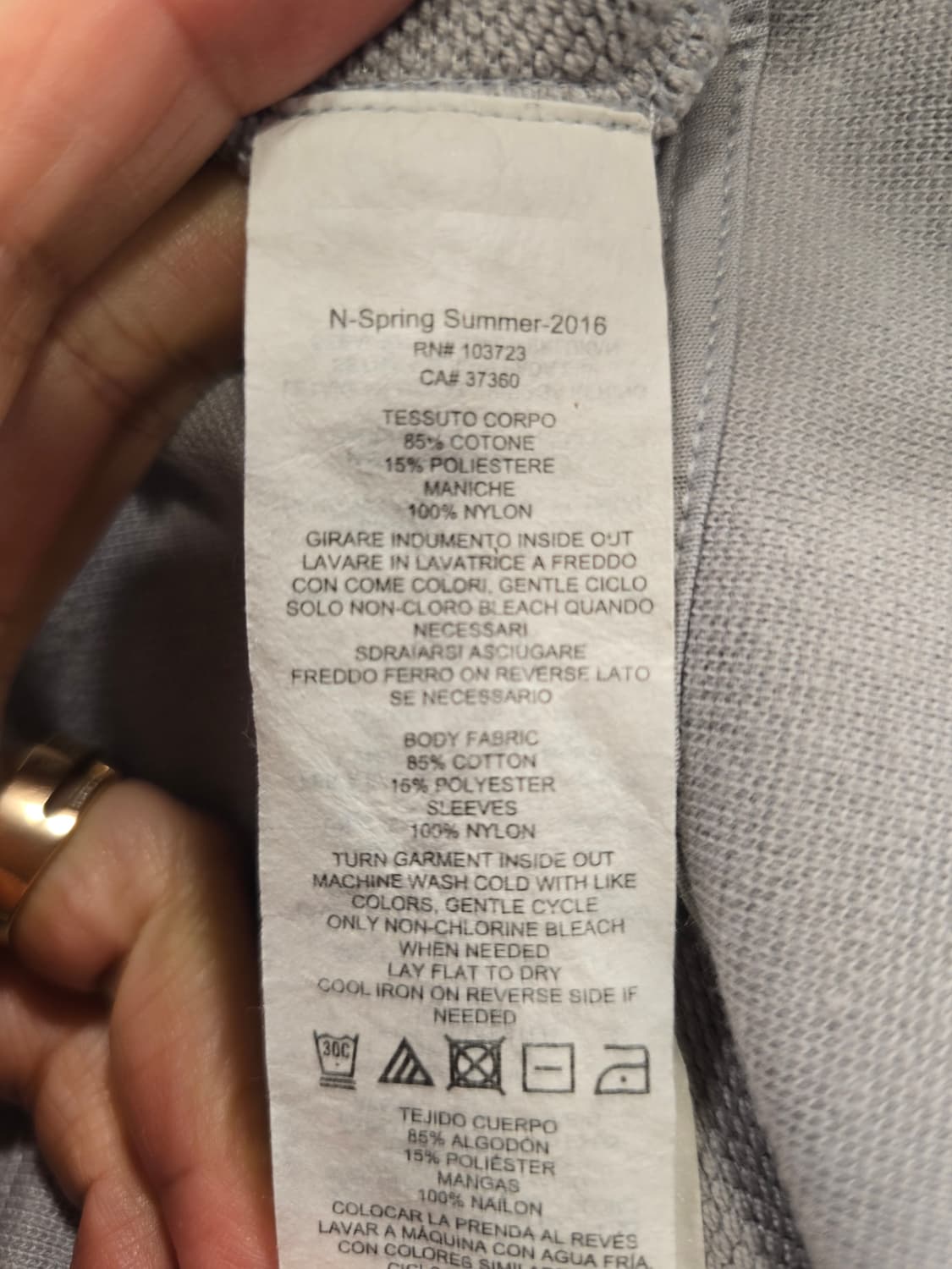 A|X 아르마니 익스체인지 남성 집업 자켓 S 상품이미지7