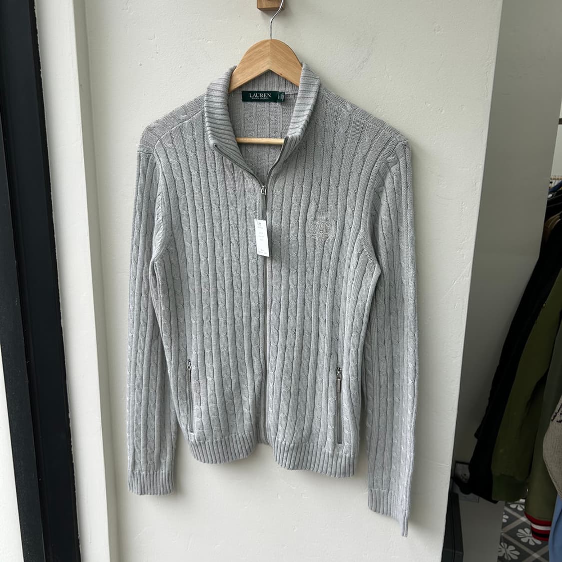 16371 - 로렌 랄프로렌 케이블 니트 집업 상품이미지2