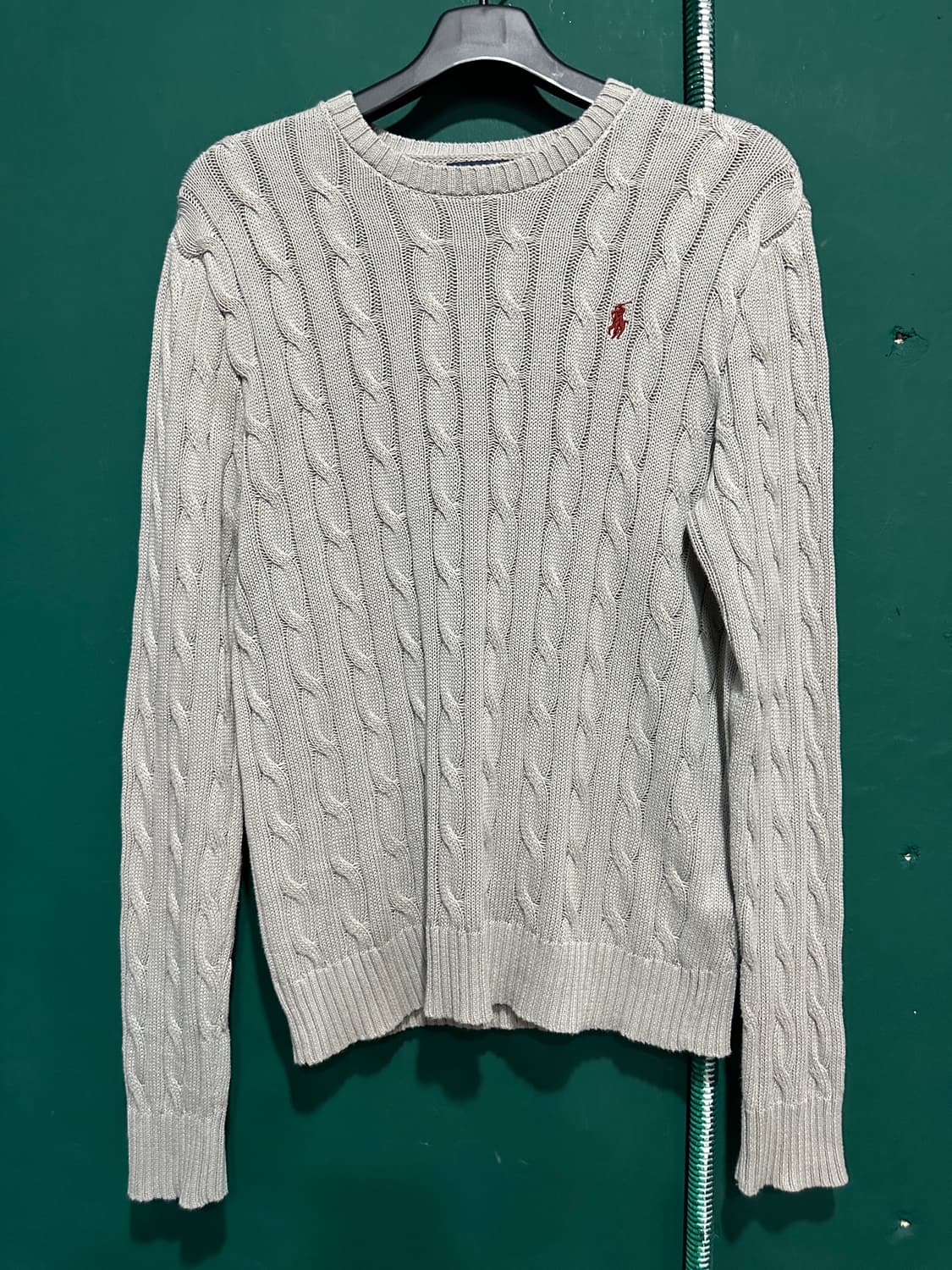 폴로 꽈베기니트 그레이 M 상품이미지1