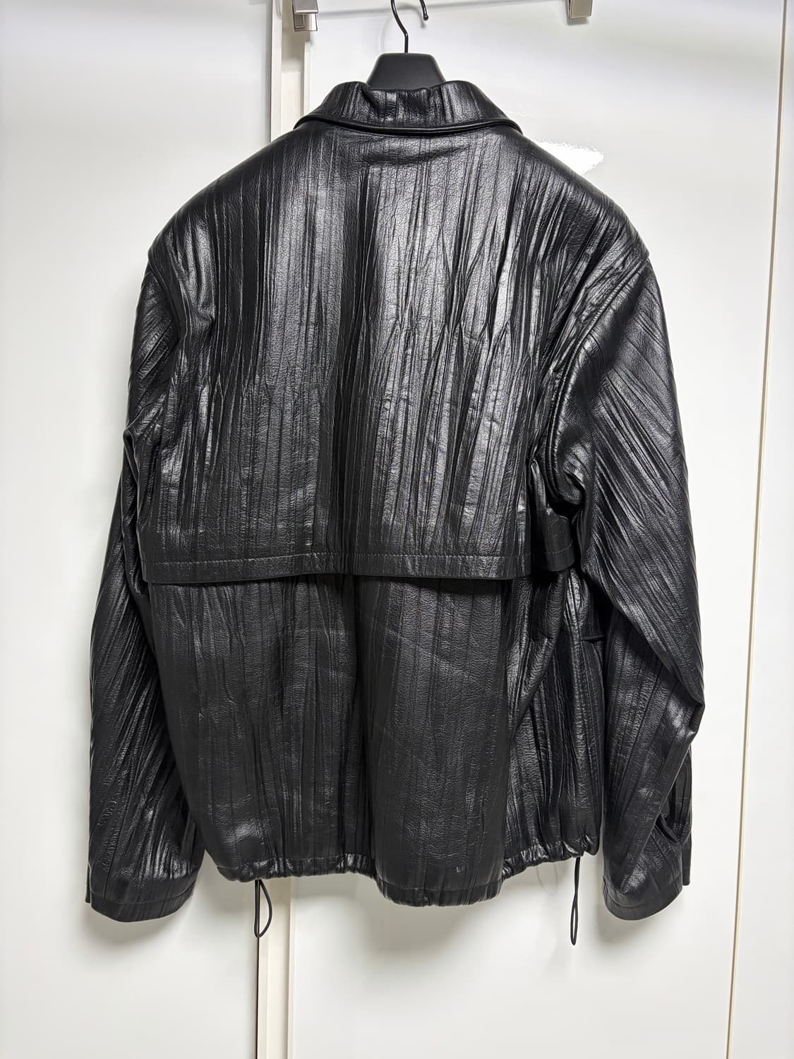 유스 크리즈드 레더 드리즐러 자켓 M사이즈 팝니다 상품이미지3