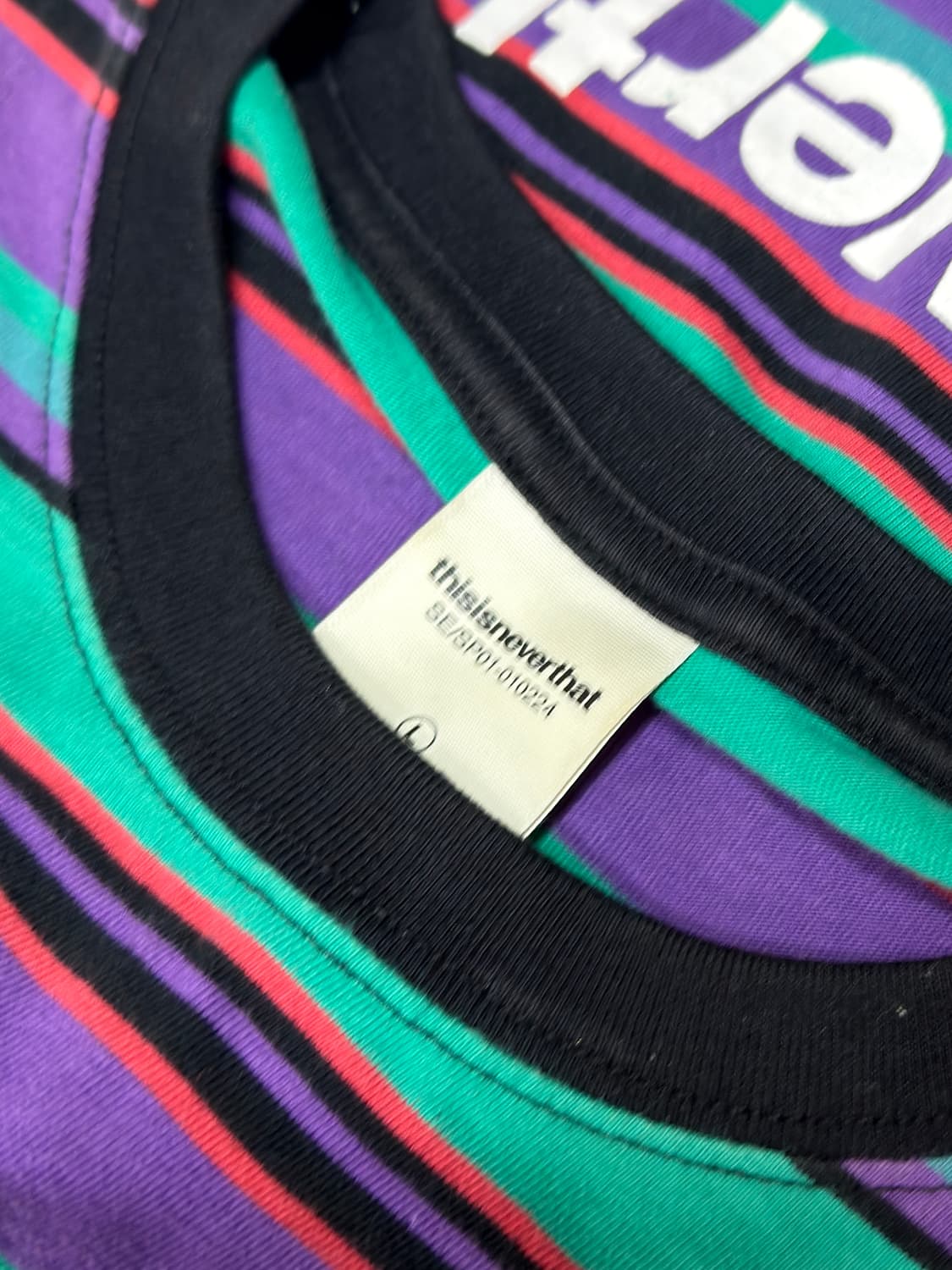 급처 디네댓 스트라이프 긴팔 티셔츠 L 판매 상품이미지4