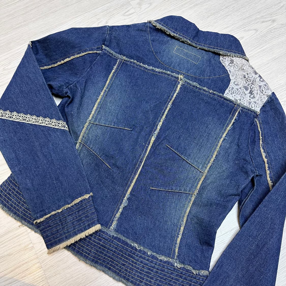 모리 스타일 데님자켓 상품이미지6
