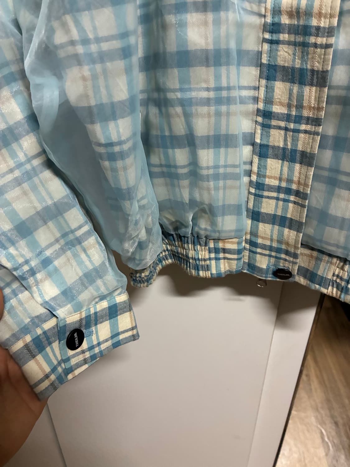 👕 THEILMA 더일마 체크 자켓 L/100 상품이미지2