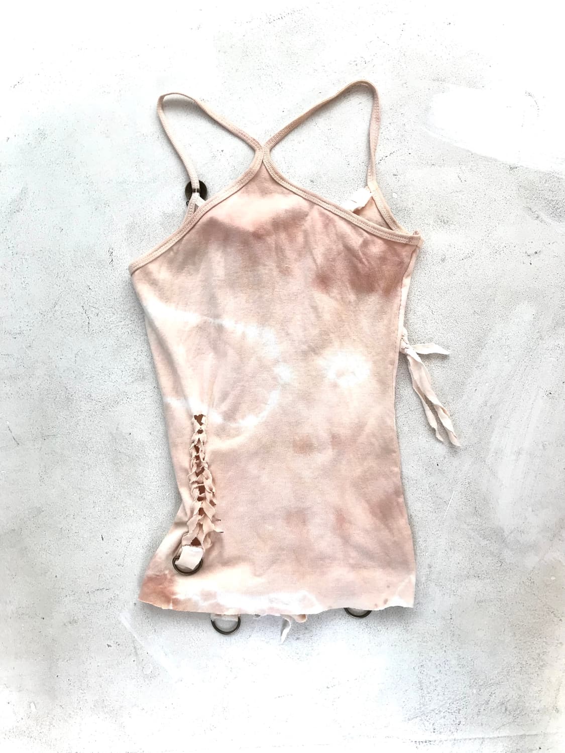 Custom🐾)Dirty DYE antique eyelet top 상품이미지2