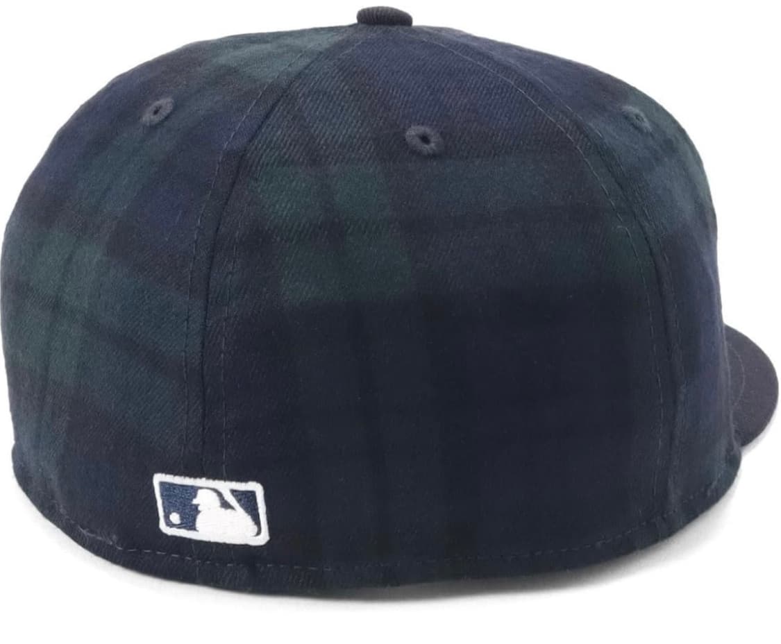 뉴에라 59FIFTY 파워드 바이 고로 나카츠가와 블랙워치 네이비 캡 상품이미지3