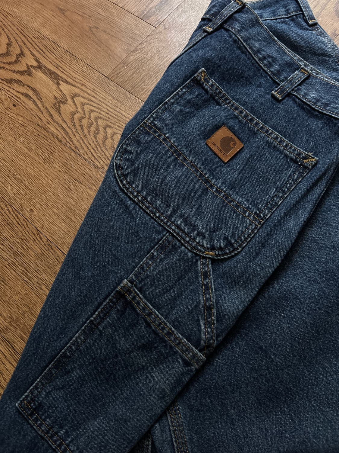[32]칼하트 USA 미디엄블루 카펜터 워크 데님 팬츠 상품이미지7