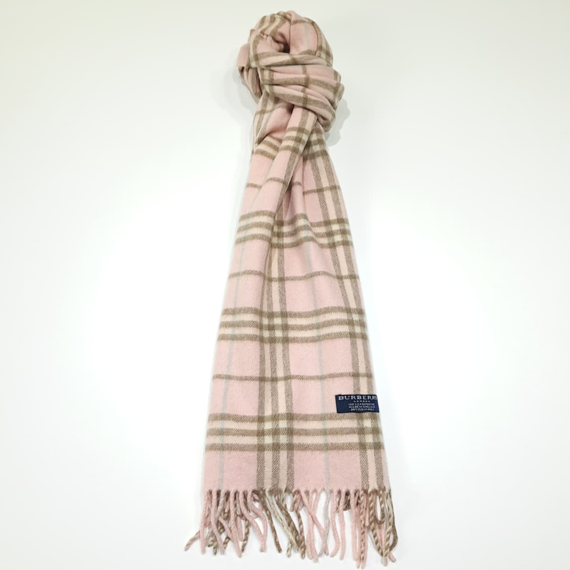 MX580 버버리 00s 영국판 캐시미어 노바체크 머플러 목도리 상품이미지6