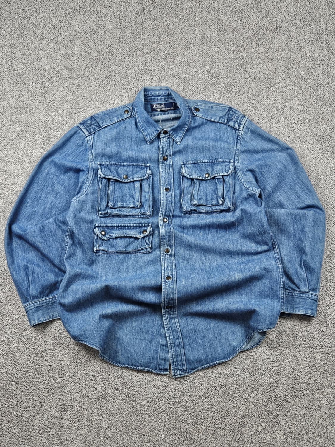 80's 폴로랄프로렌 데님셔츠 ( XL ) / 9563 상품이미지1