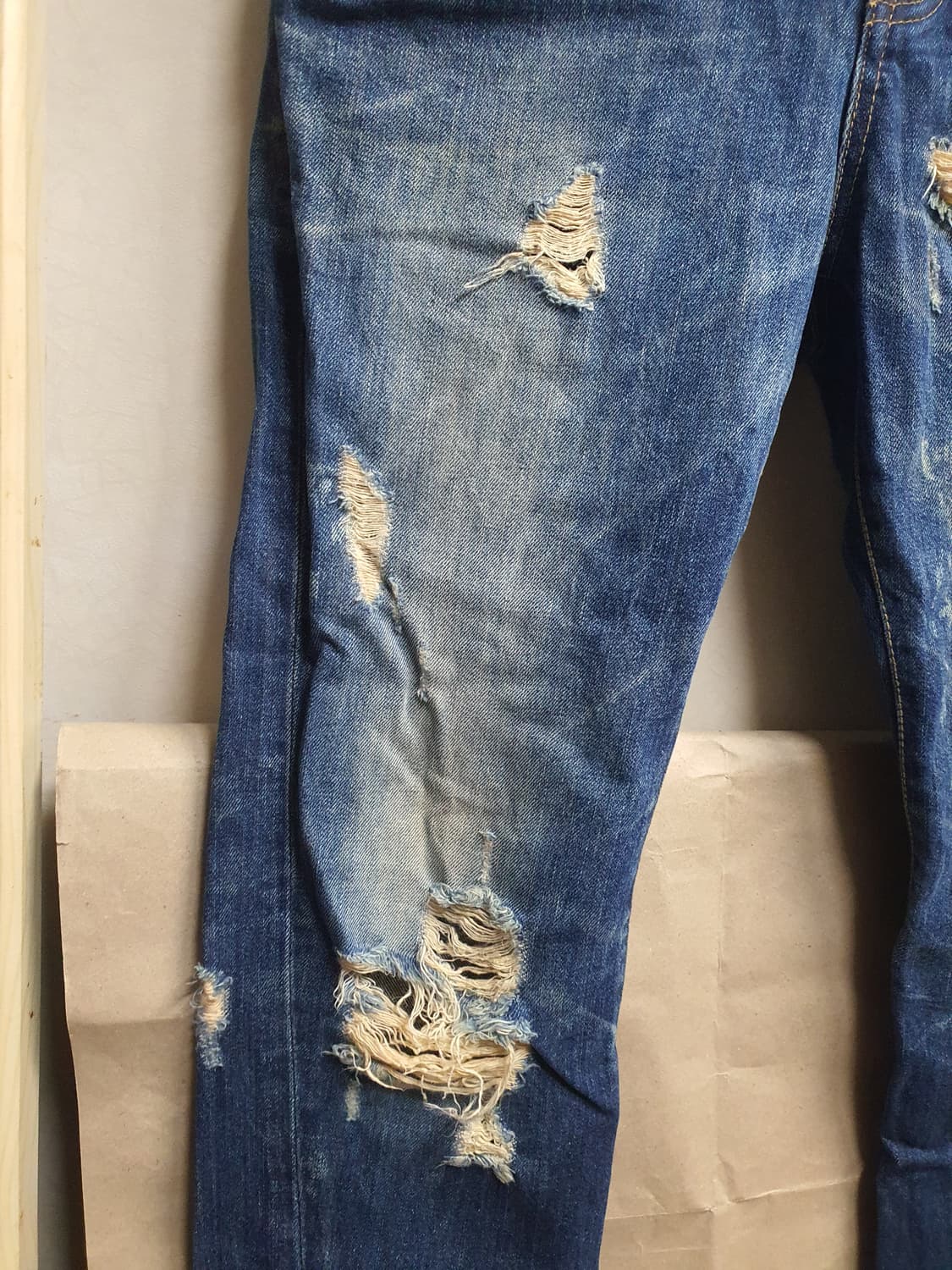 빈티지 워싱 데님진 29 상품이미지2