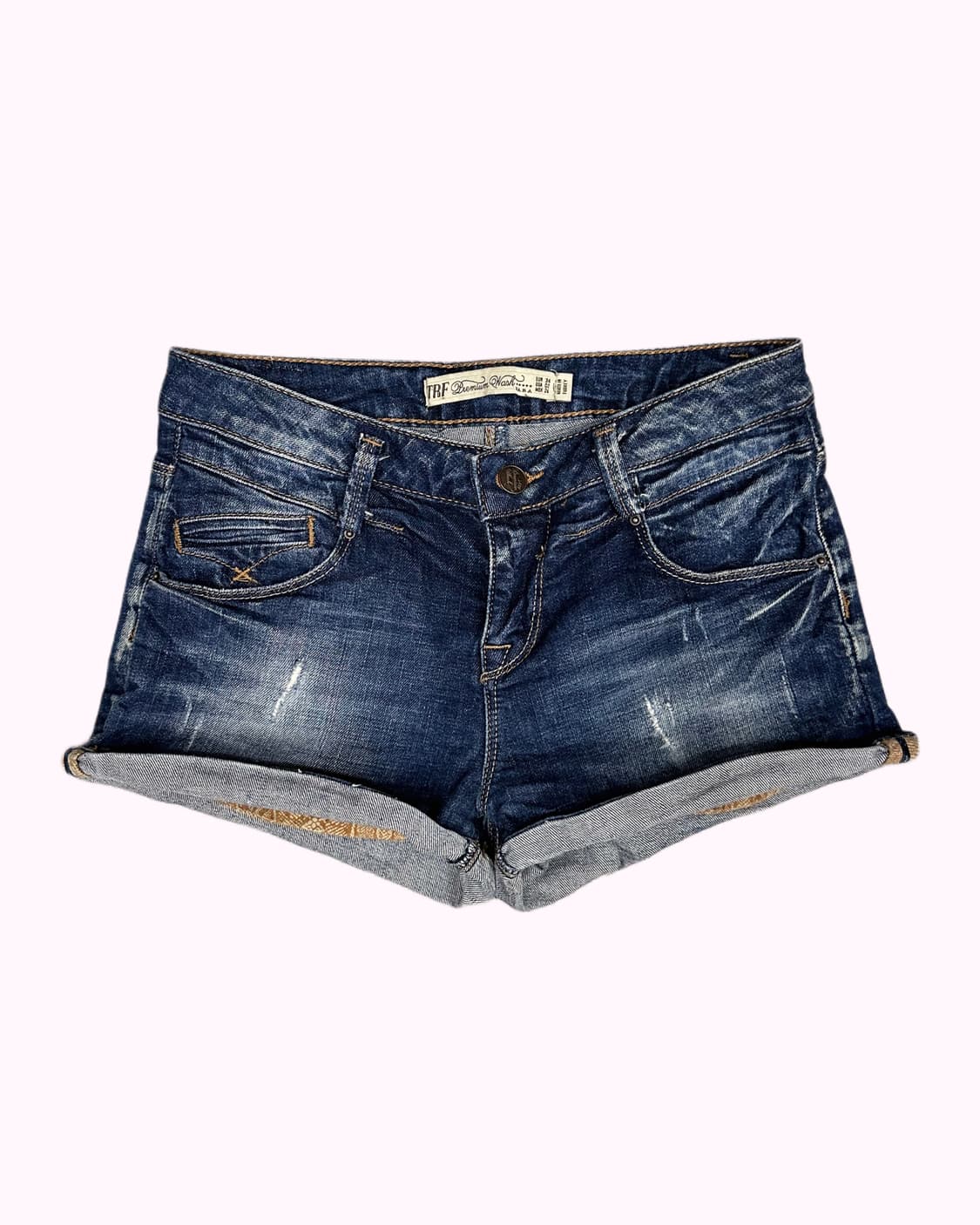 vintage washing denim shorts 상품이미지2