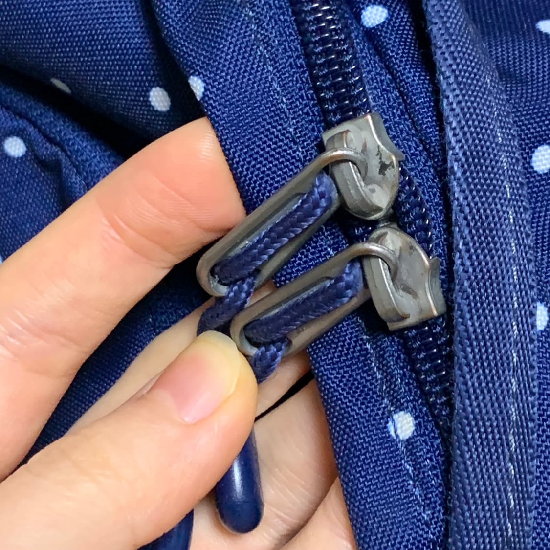 콜맨 네이비 도트 백팩 | 가방 일본 빈티지 하구미 모리걸 y2k 상품이미지7