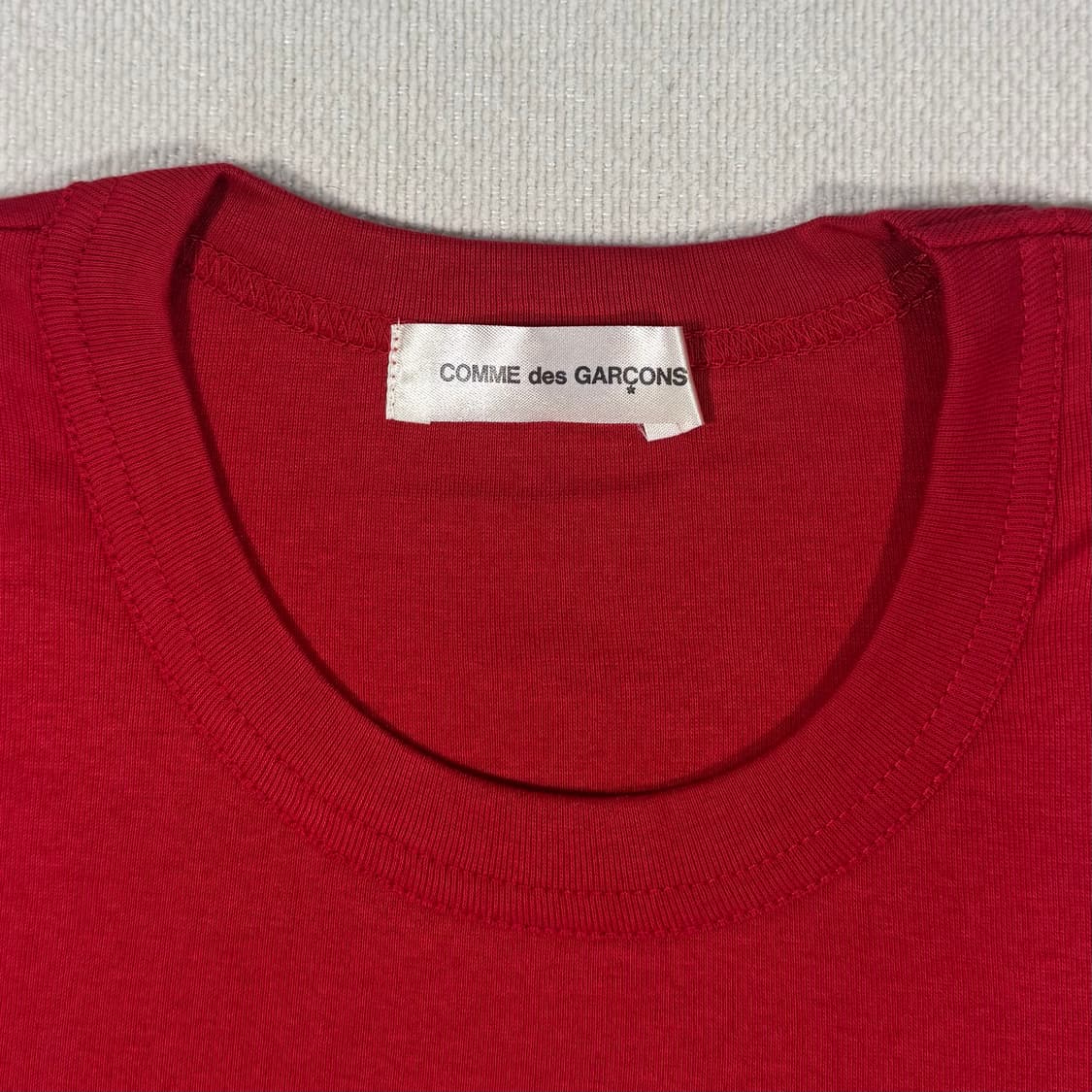 Velour Patch T-shirt Red  상품이미지5
