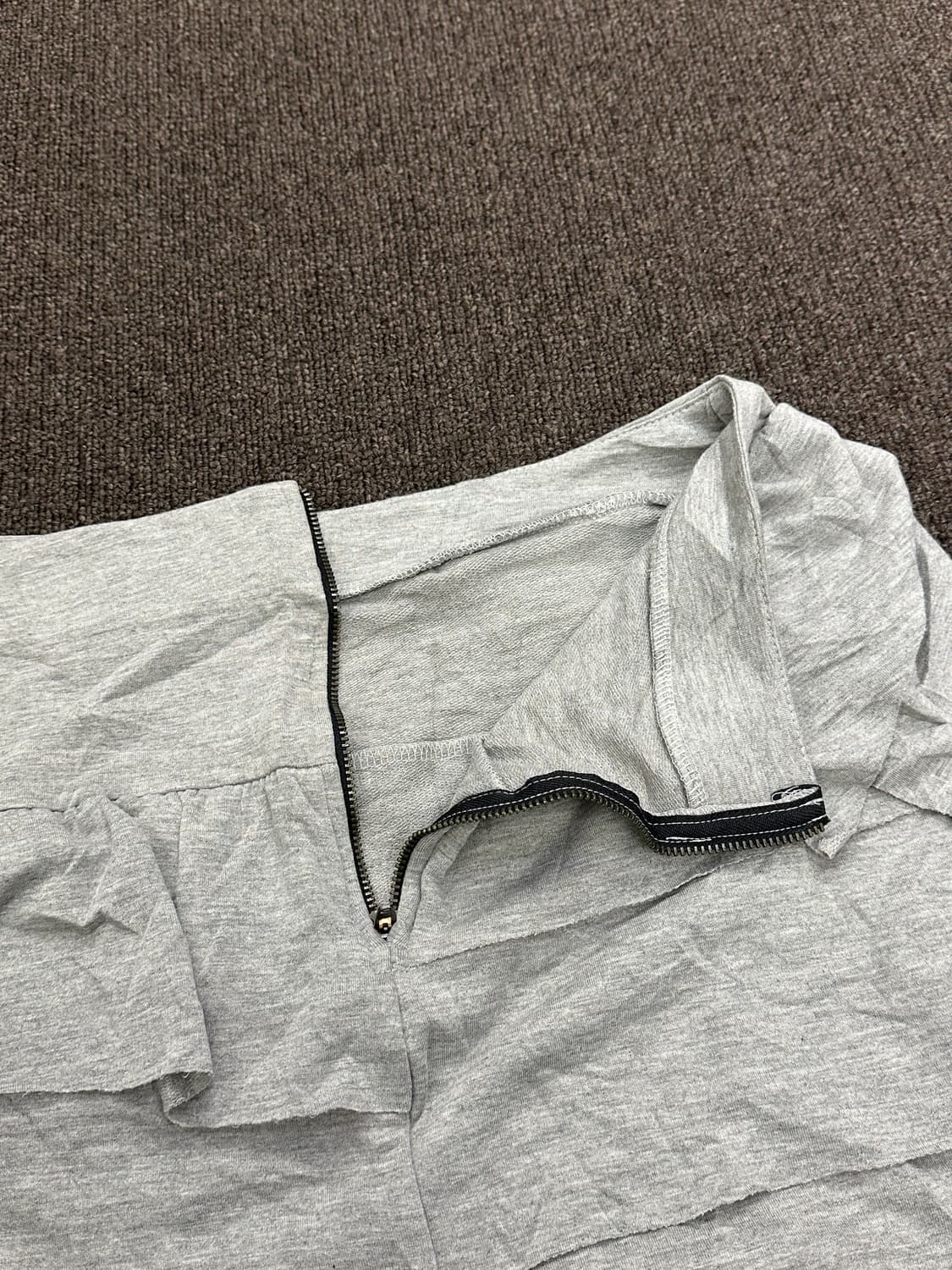 S)Japanese vintage 그레이 언발 캉캉 미니스커트 상품이미지7