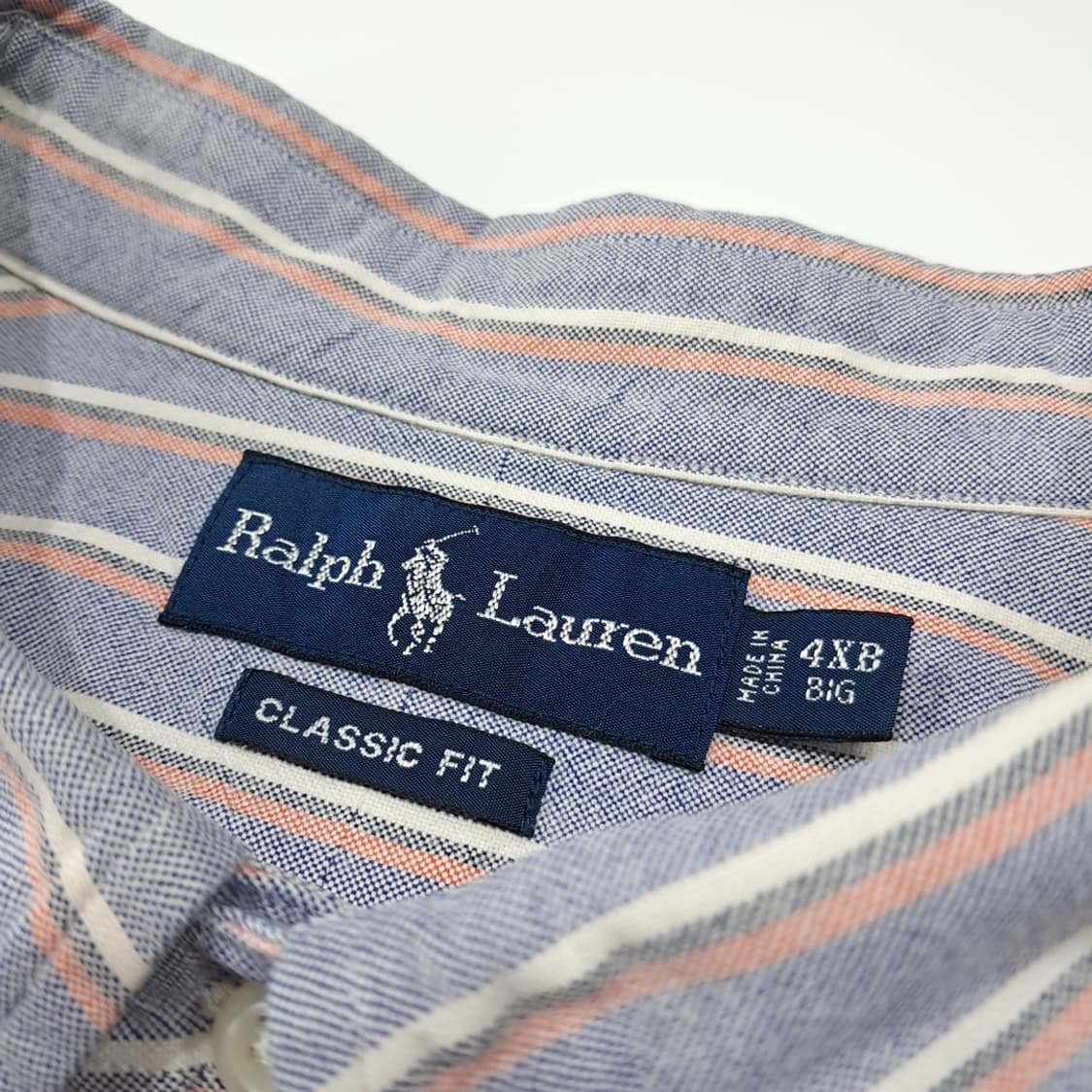 CL858 4XB 폴로 90s 올드스쿨 스트라이프 셔츠 남방 상품이미지3
