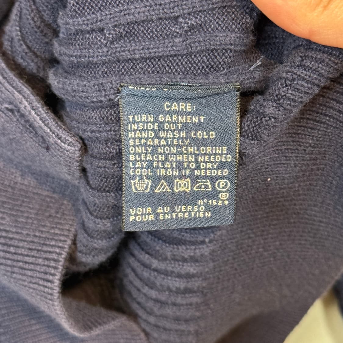 S) 폴로 랄프로렌 코튼 케이블 꽈배기 가디건 네이비 상품이미지8