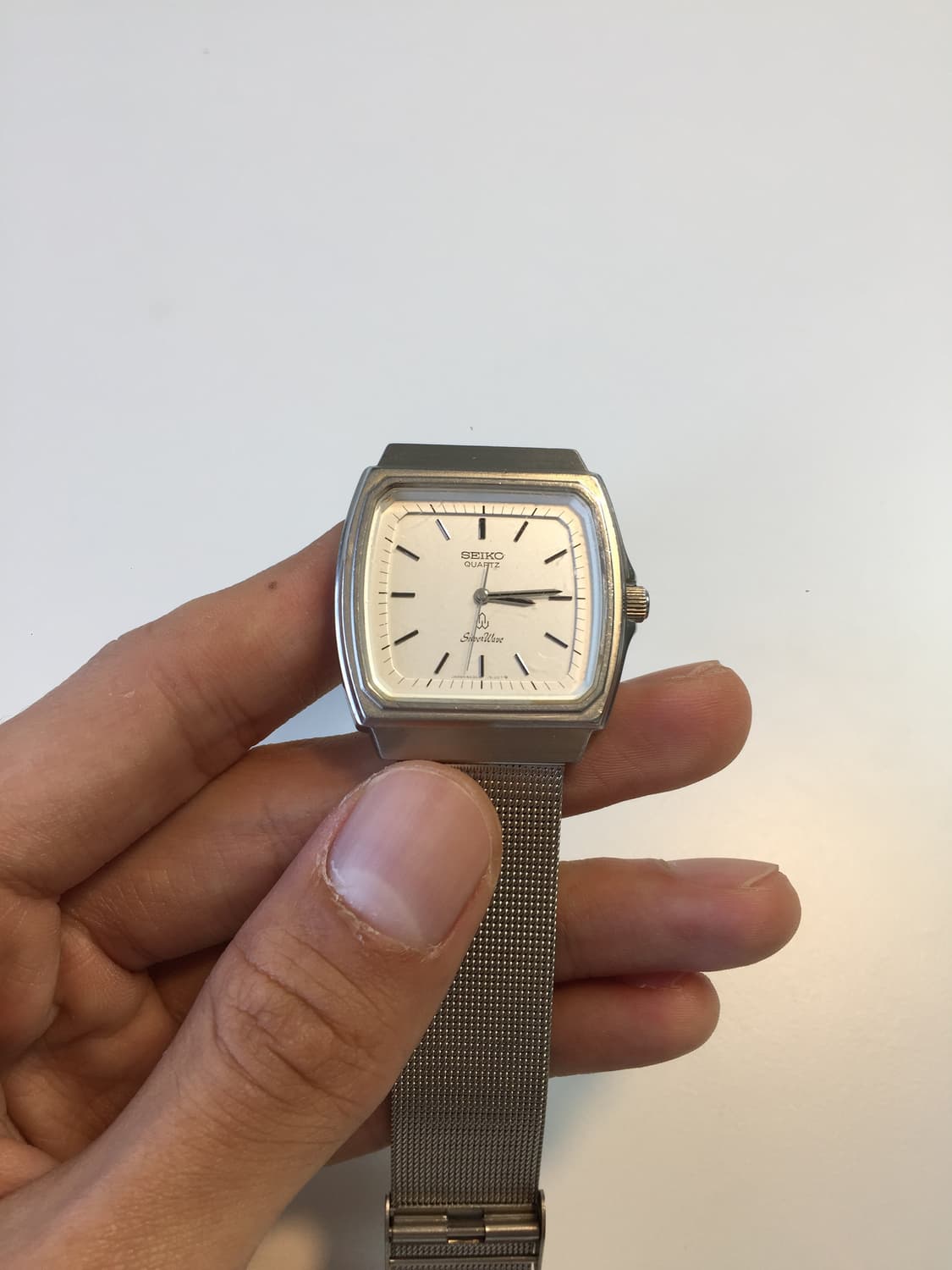 80s seiko silver wave square ver.2 상품이미지5