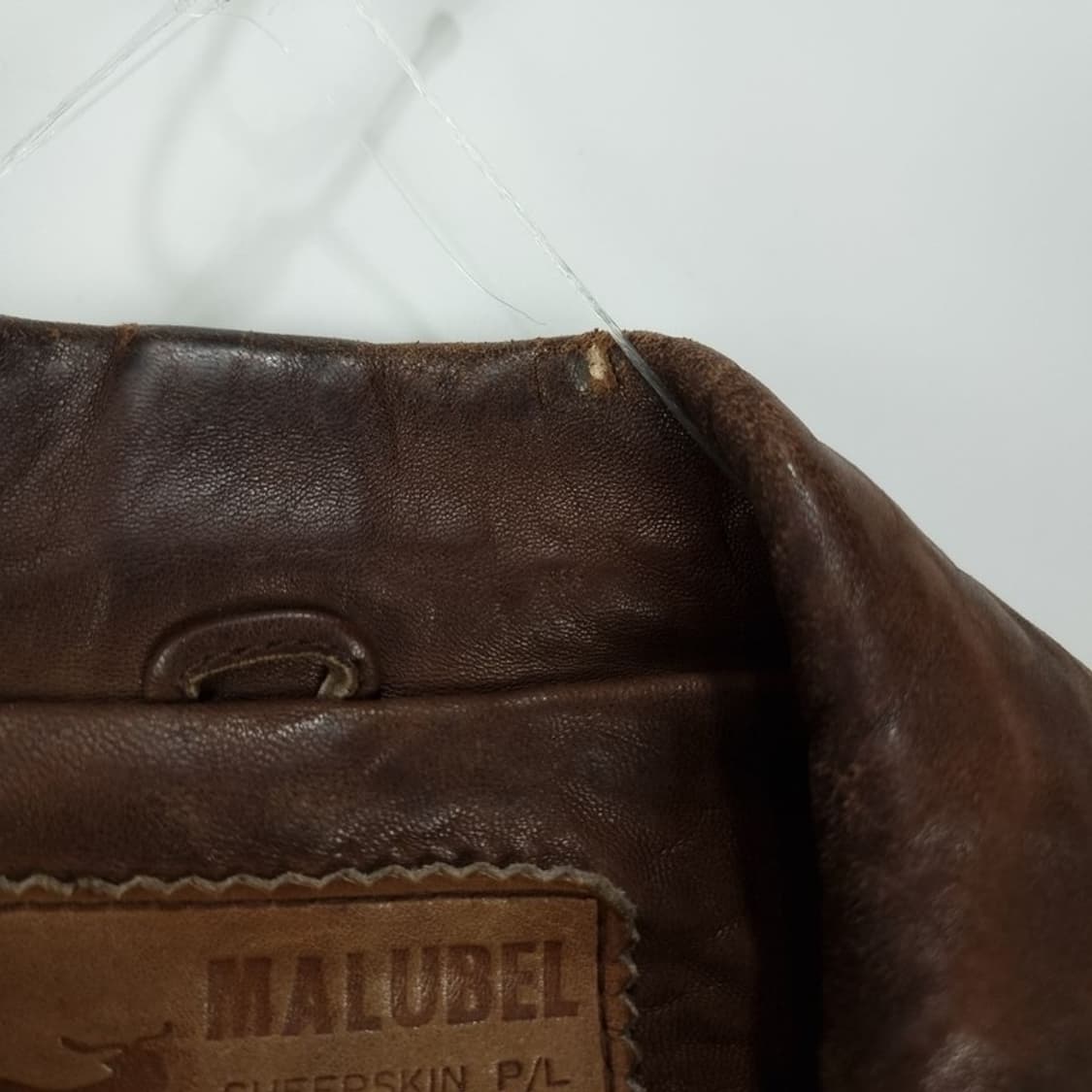 [빈티지] 리업 쉽스킨 레더 양가죽 빈티지 레더 자켓 브라운 M18173 상품이미지8