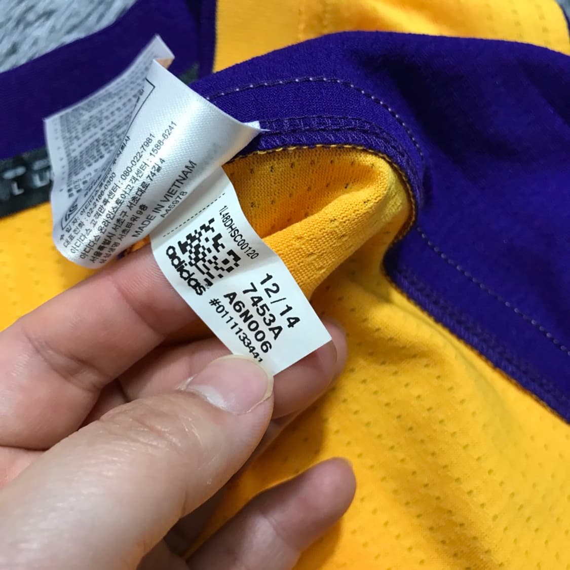 [[L, 공용] LA 레이커스 NBA 코비브라이언트 스윙맨져지@222 상품이미지6