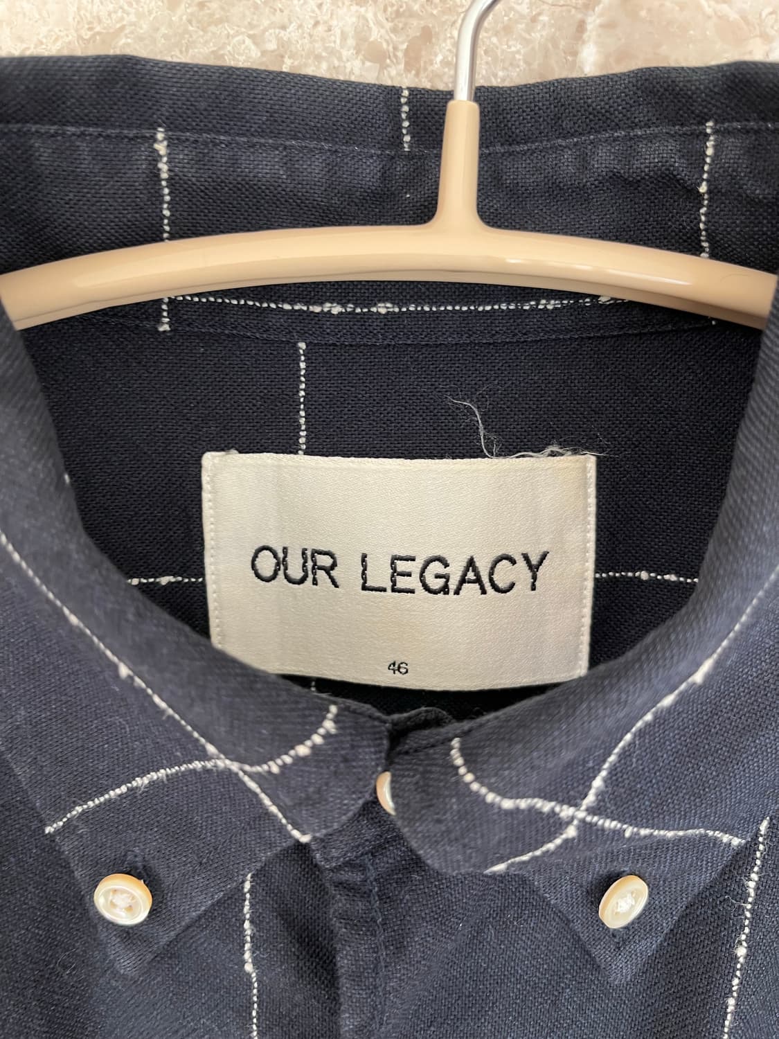 OUR LEGACY 남성 체크 셔츠 46(95~100사이) 정품 상품이미지2