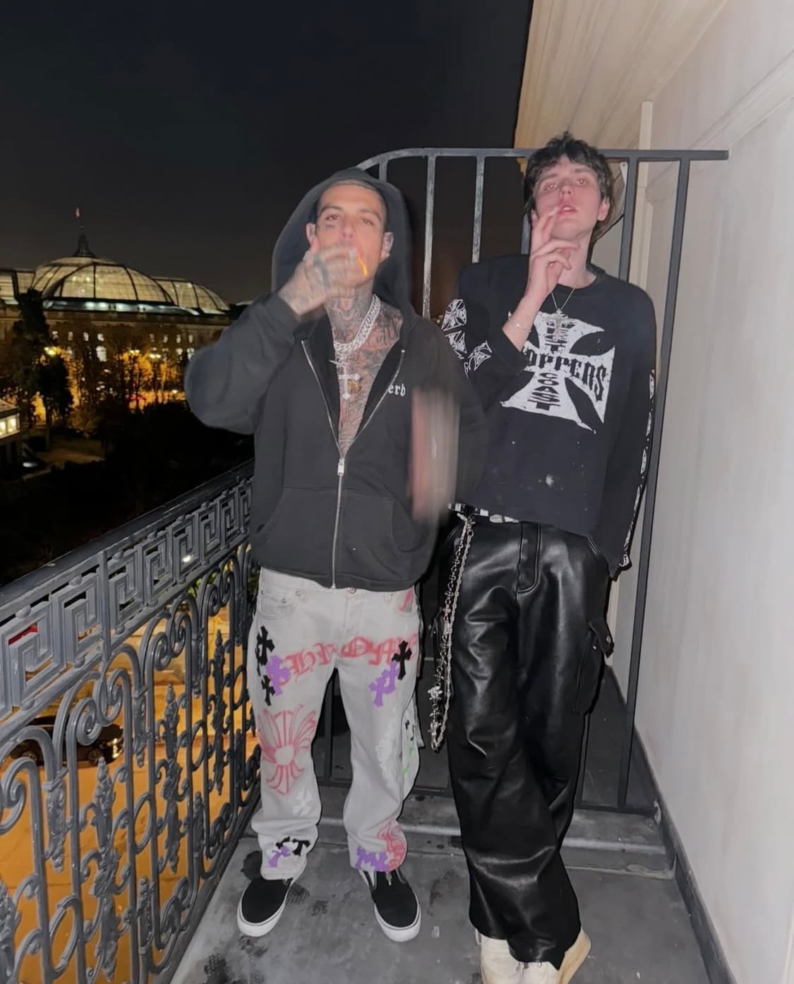 90s 웨스트코스트차퍼스 써멀 와플 니트 핑크레드 XL 상품이미지4