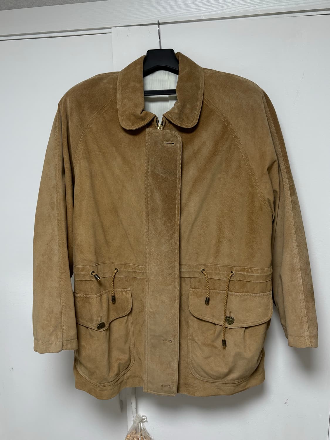 STU 우먼 레더 필드자켓 (스웨이드 자켓) 베이지 상품이미지3