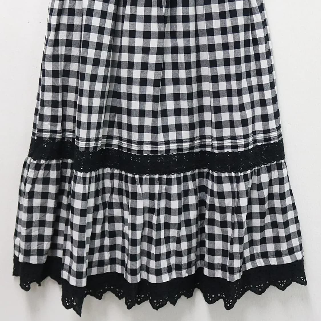 사만사모스2 깅엄체크 캉캉 롱스커트 60740 상품이미지6