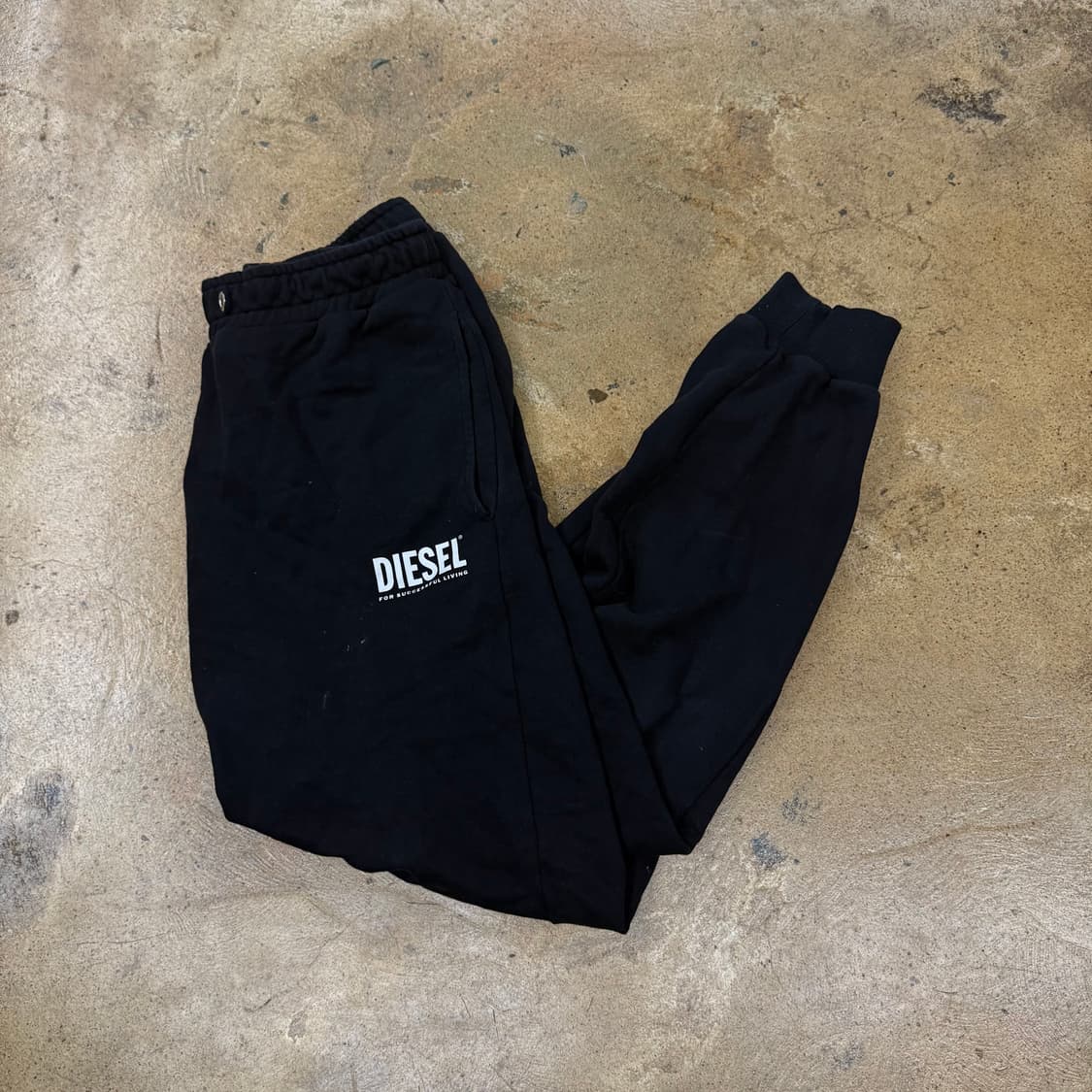 [정품/L] 디젤 로고 스웻 조거 팬츠 b8 상품이미지1