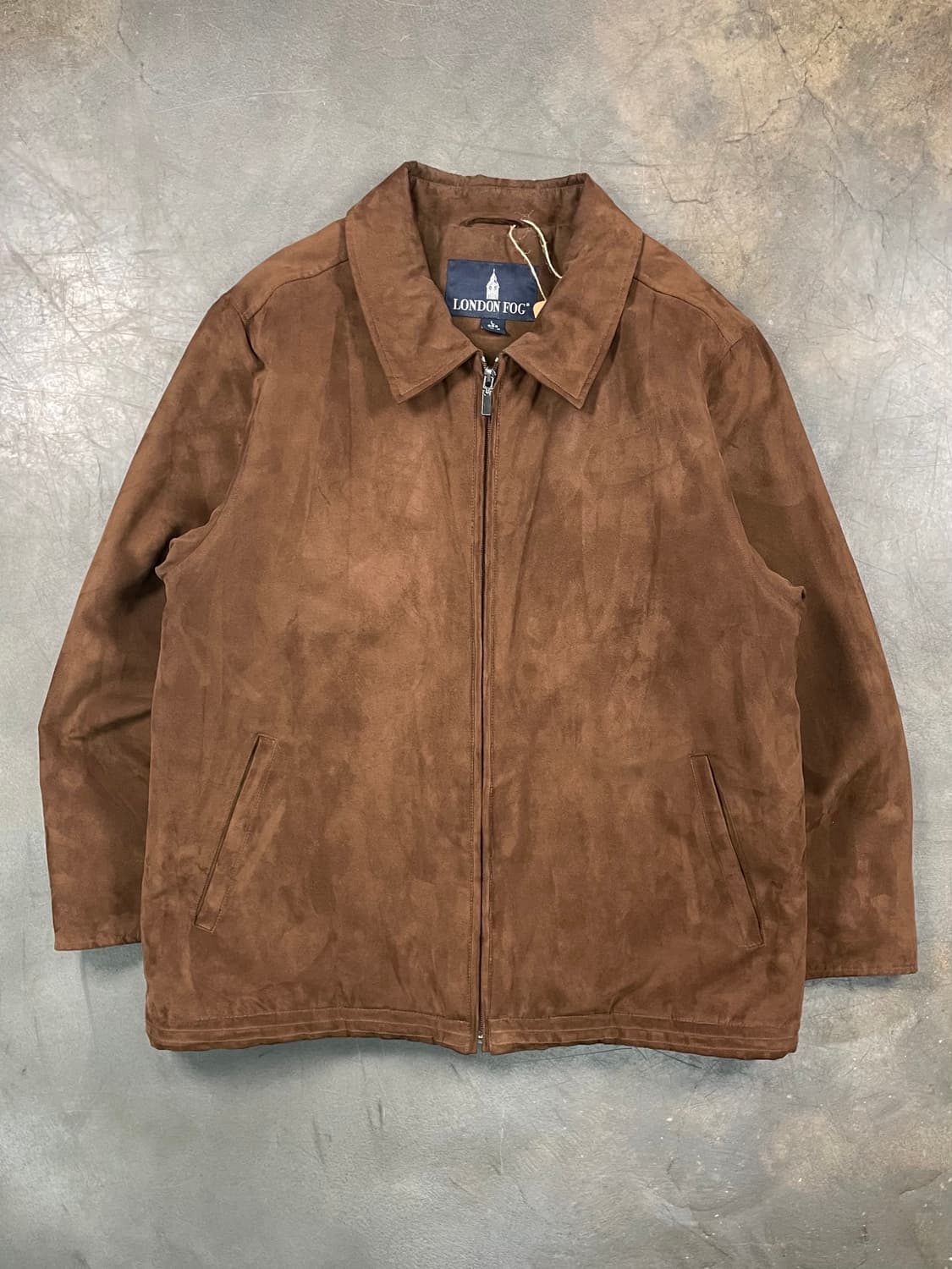 런던포그 스웨이드 블루종 자켓 상품이미지1