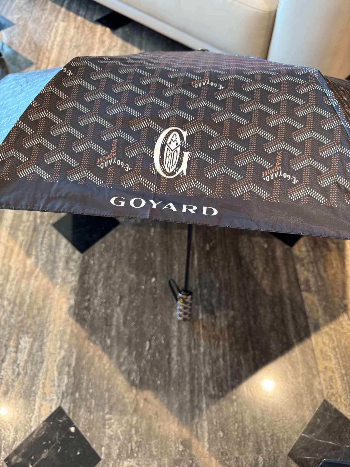 고야드 삼단자동우산 양산 상품이미지1