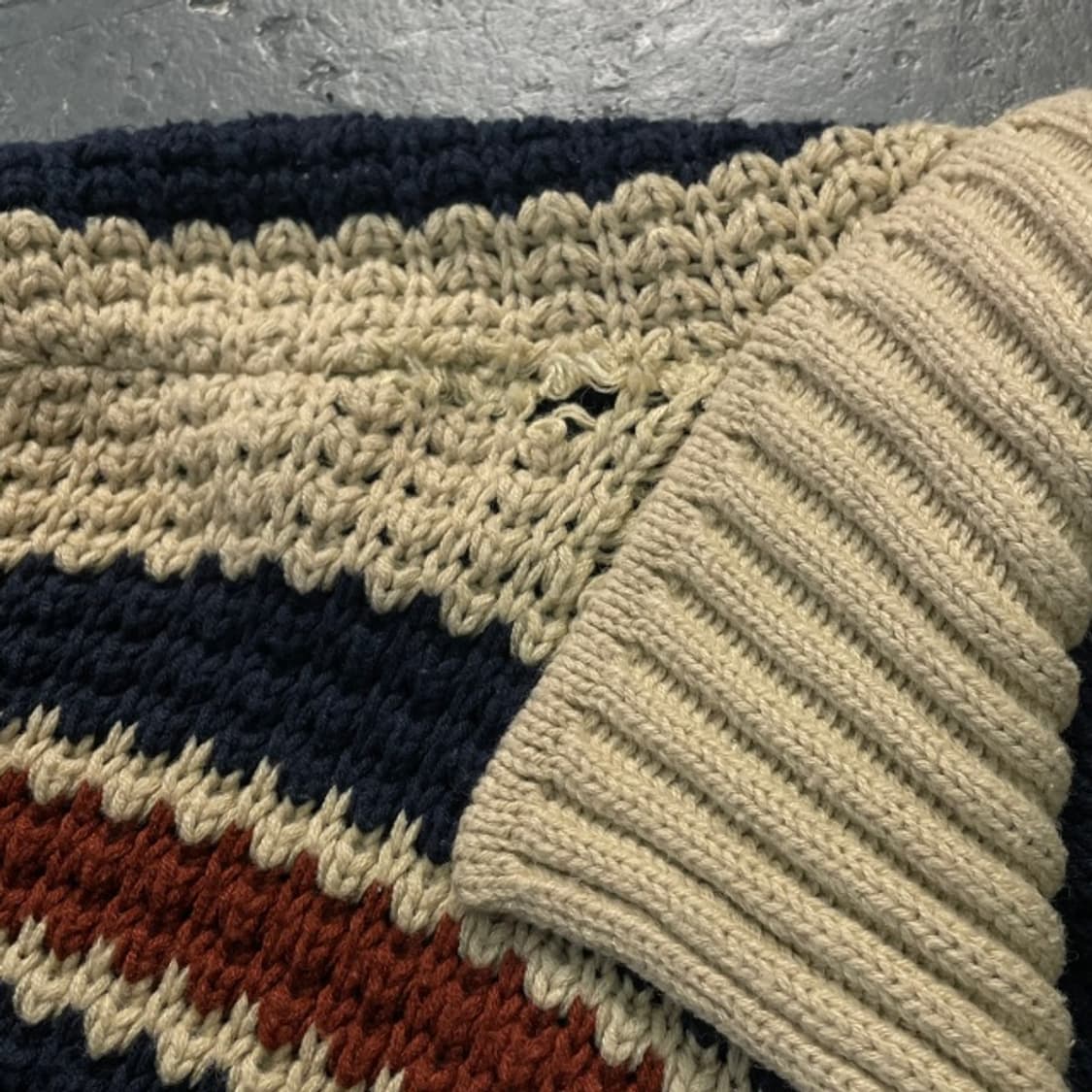 105 빈티지 코위찬 니트집업  상품이미지5