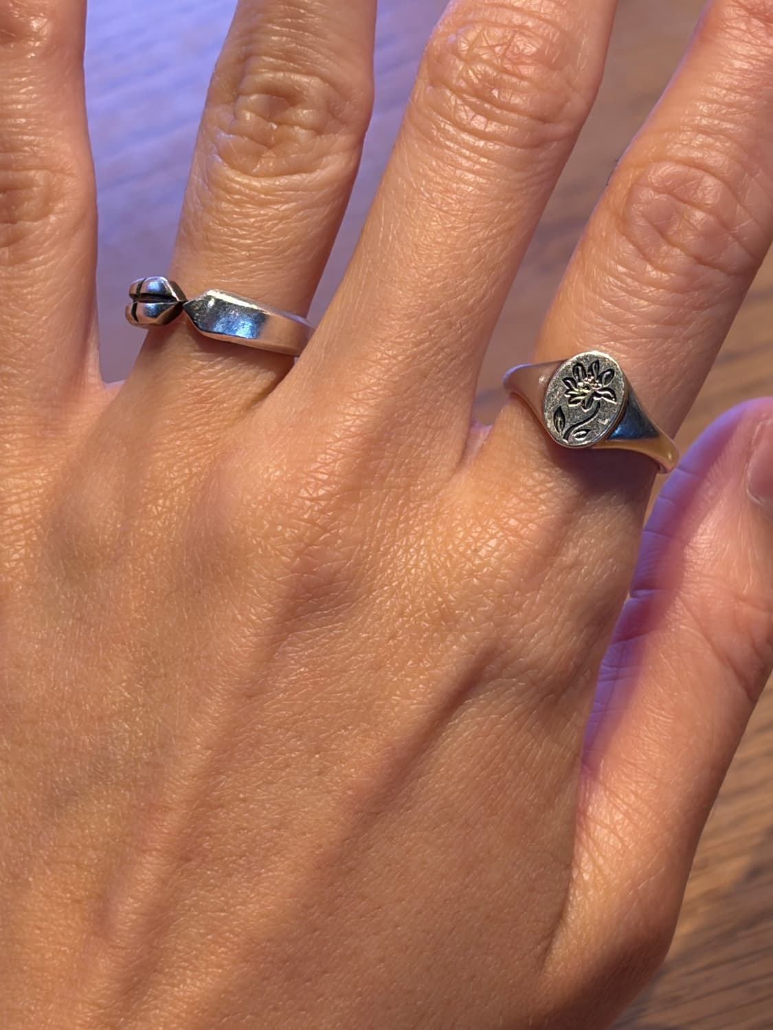 🌼 실버 925 플라워 시그넷 링 상품이미지1