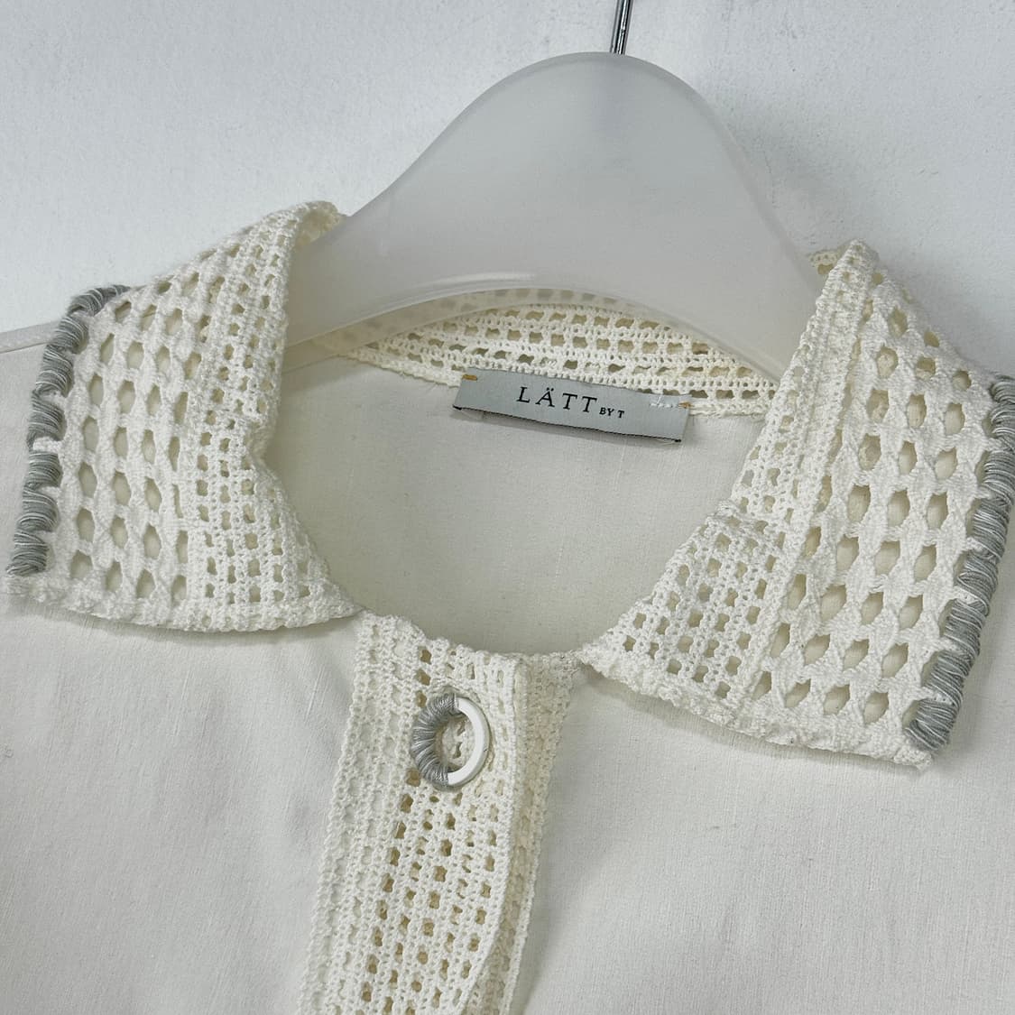 래트바이티 크로셰 칼라 셔츠 상품이미지2