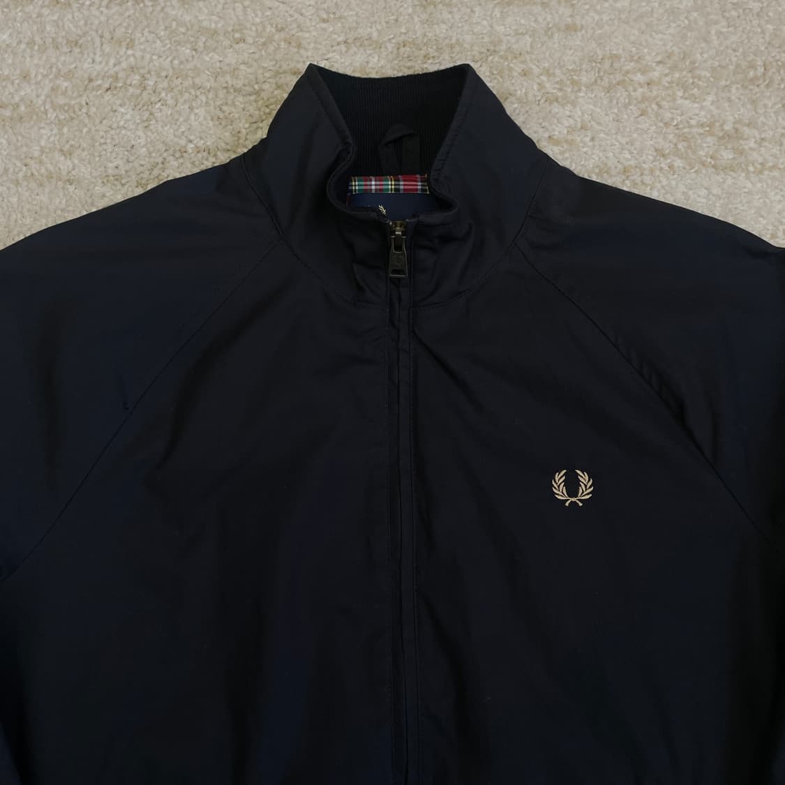 [S] 프레드페리 코튼 해링턴 잉글랜드 타탄 체크 자켓  상품이미지2