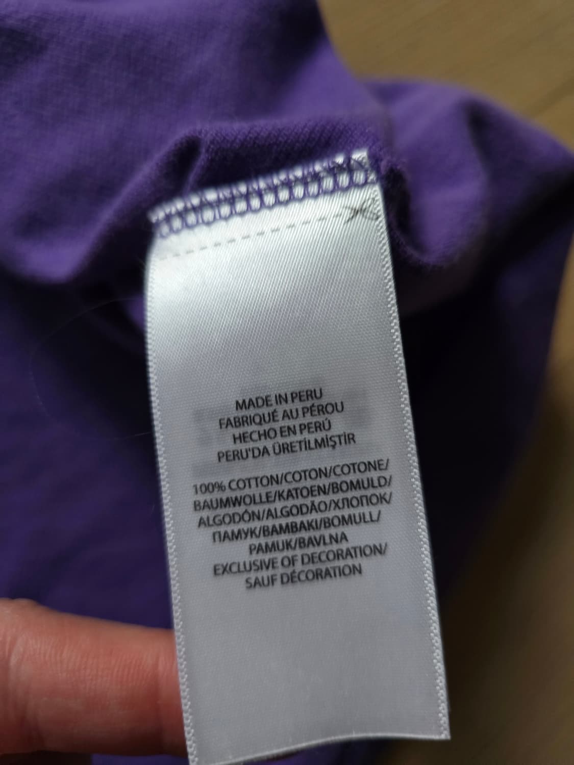 폴로 랄프로렌 카라티 클래식핏 M 퍼플 레몬 상품이미지5
