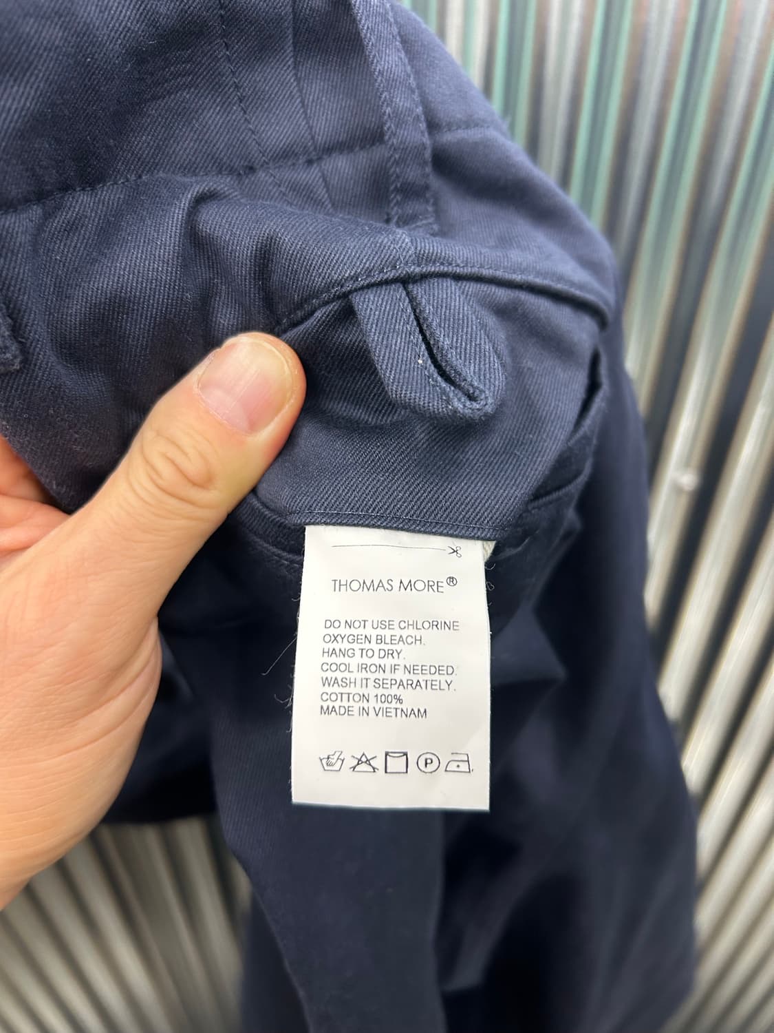 Thomas More 토마스모어 네이비 와이드 면바지 상품이미지8