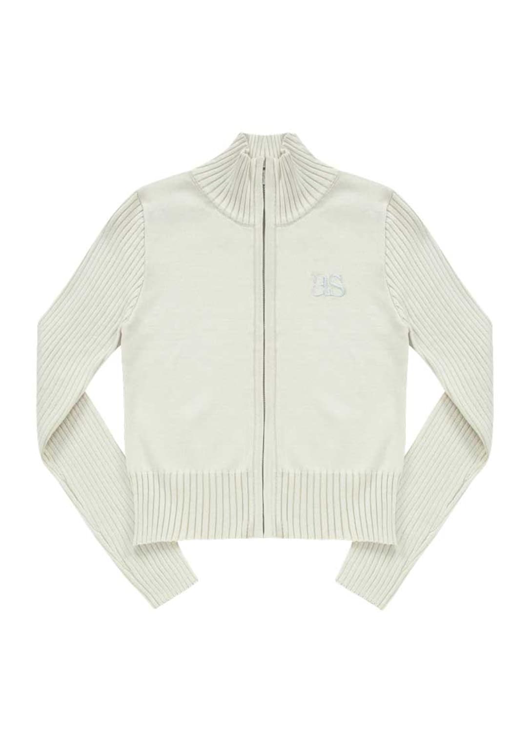 MARON KNIT ZIP-UP / BEIGE 상품이미지1