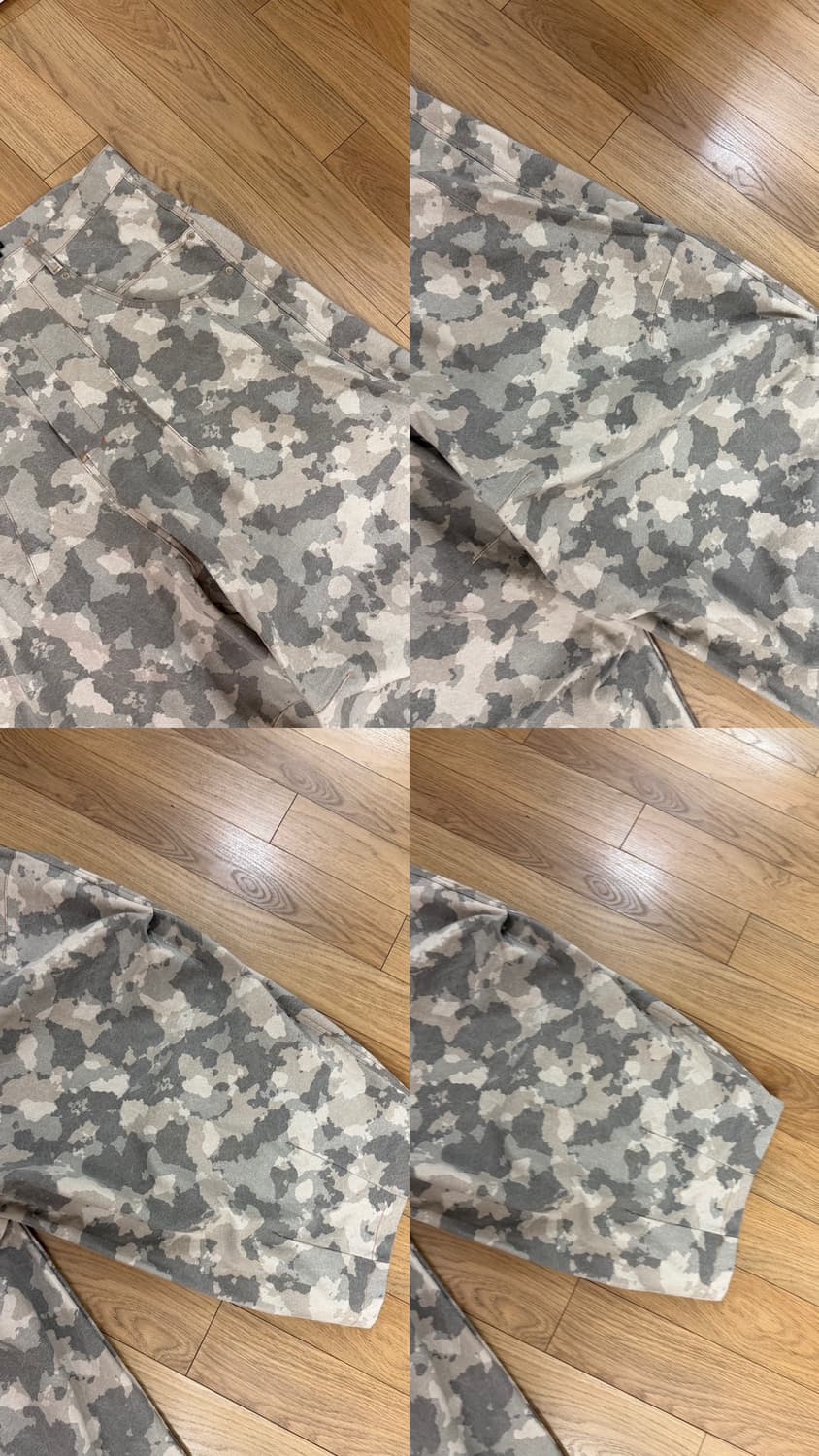 [L size] 아이필럭키 점보 다트 와이드 팬츠 카모 상품이미지3