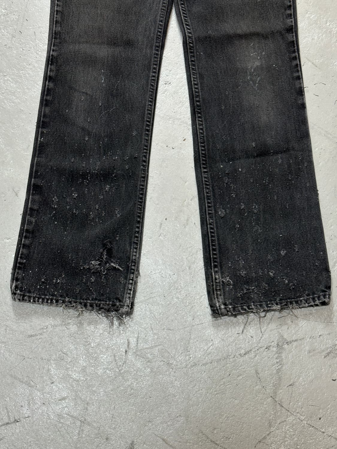 90's USA Made 리바이스 517 블랙 부츠컷 플레어진 상품이미지7