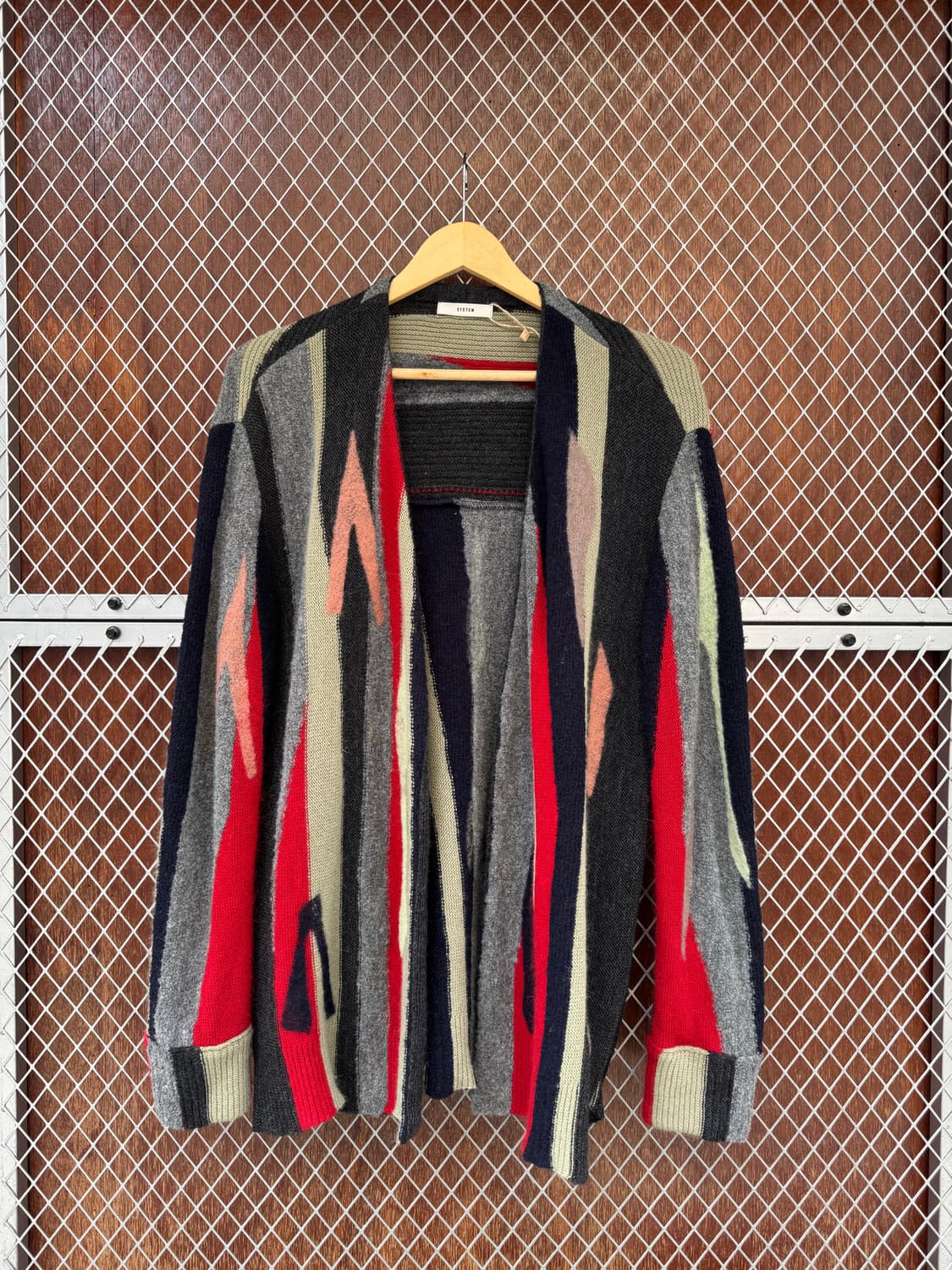 한섬 시스템 SYSTEM 알파카 앙고라 웨스턴 패턴 니트 가디건 F 상품이미지1