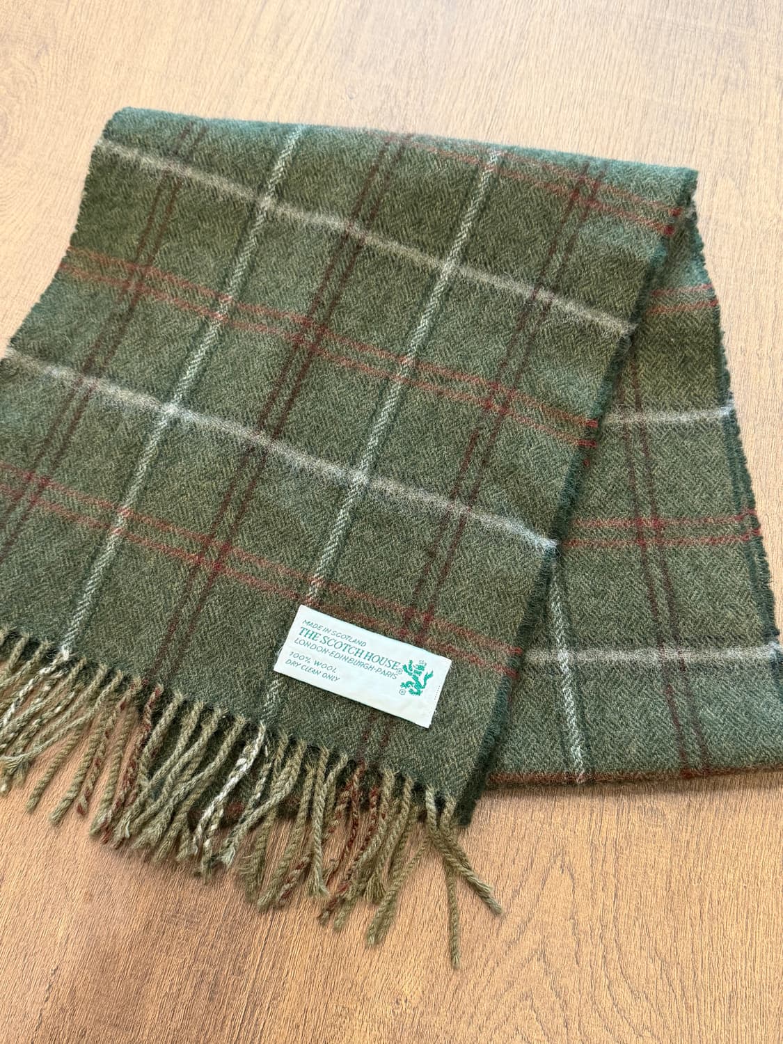 The Scotch House 빈티지 체크 울 머플러 (Scotland) 상품이미지5