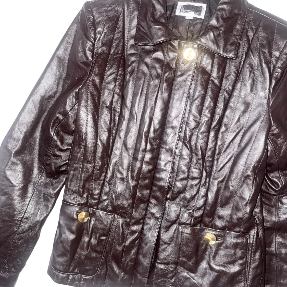 Dark Brown Leather Jacket 상품이미지2