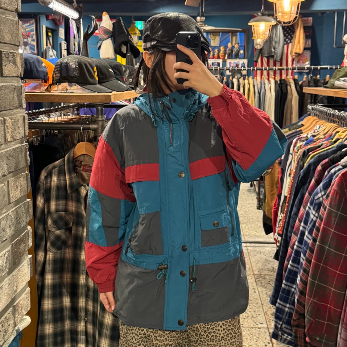 lamboley 빈티지 포켓 스트링 바람막이 점퍼 상품이미지1