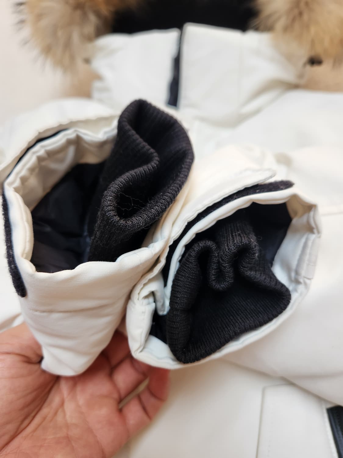 아이더 스투키 화이트 패딩 S 상품이미지7