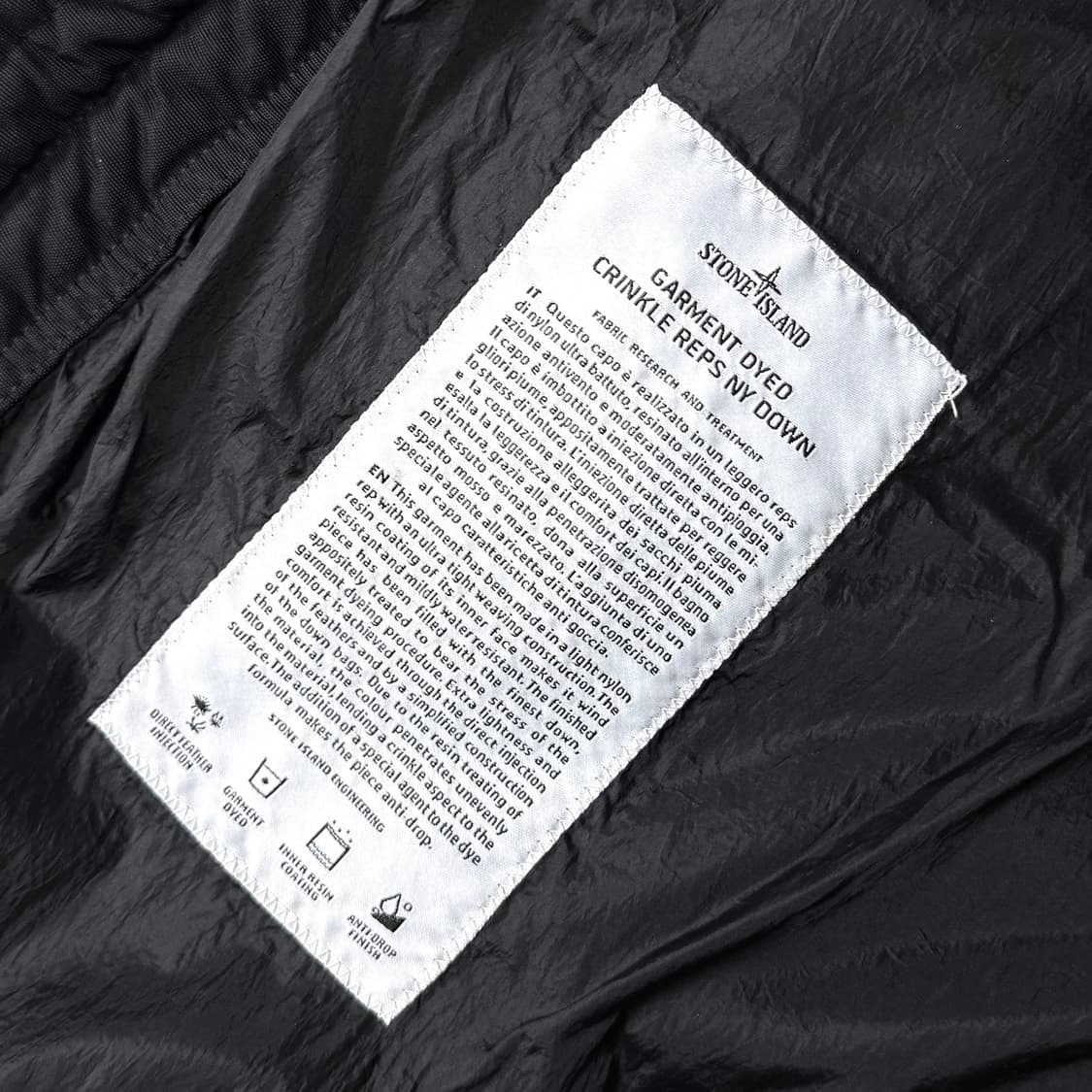 [M/당일출고]스톤아일랜드 크링클랩스 롱패딩 상품이미지6
