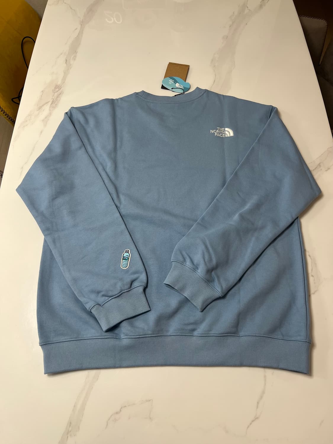 [XL] 노스페이스 제주 삼다수 스웨트셔츠 블루 새상품 상품이미지4