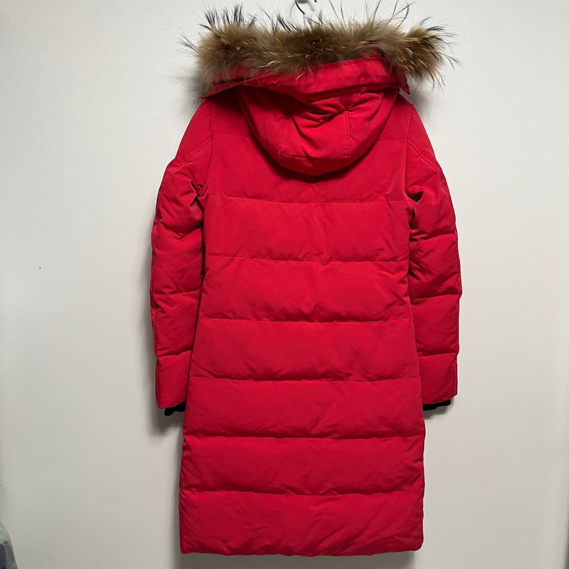 캐나다구스 롱패딩 레드 xs 상품이미지7
