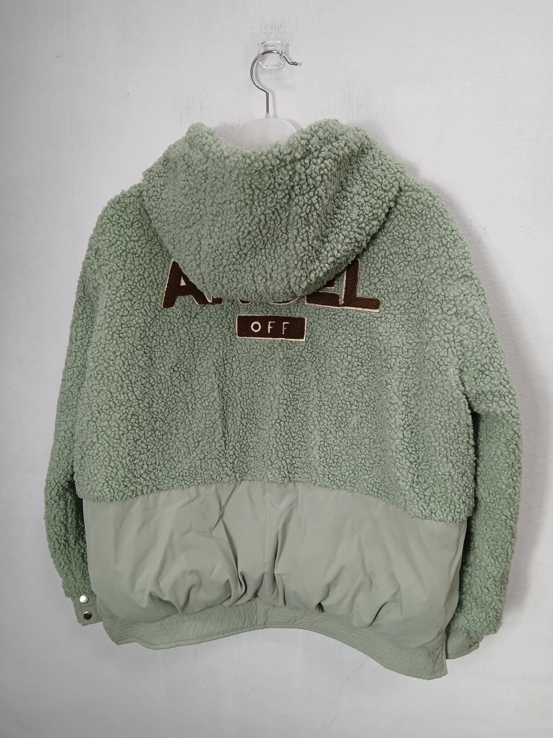 XPY 뽀글이 엔젤후드숏패딩 100-105 L 민트 새제품 상품이미지6