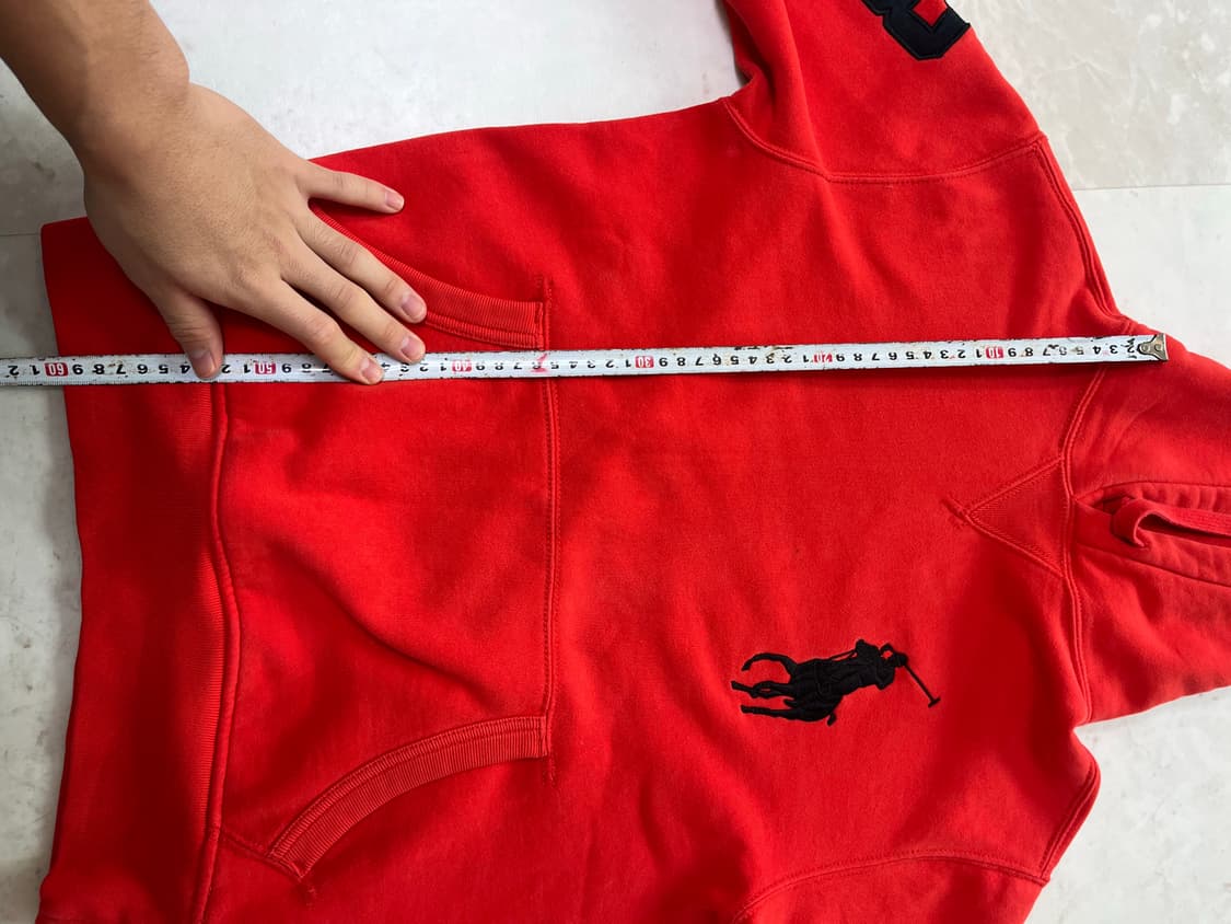 폴로 랄프로렌 레드오렌지 후드티 s 상품이미지4