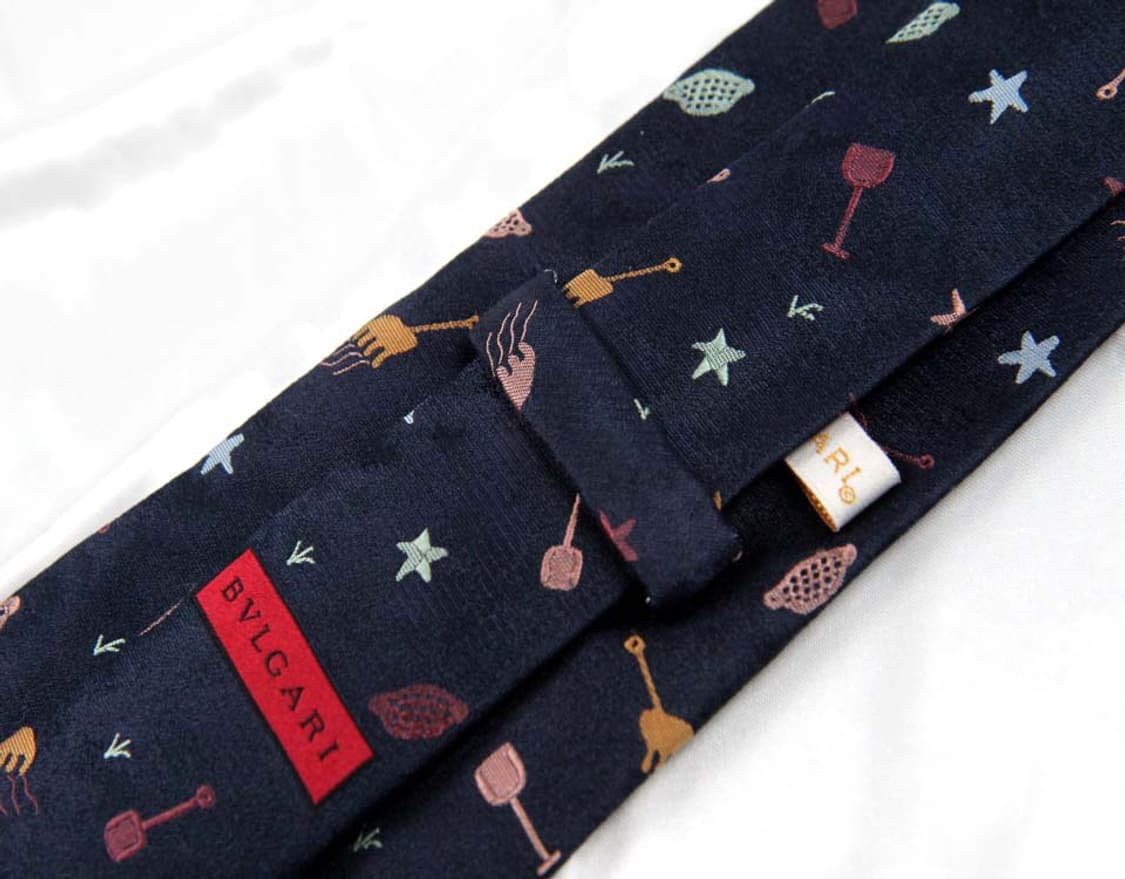 불가리 9.7cm A+등급 세븐폴더 남자 명품 넥타이 상품이미지4